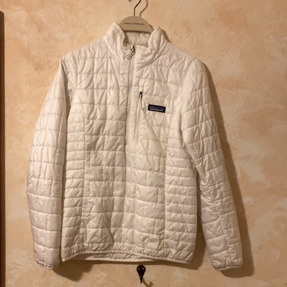 Patagonia XXS zip front sweatshirt jacket white